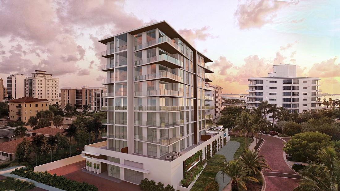 Courtesy. Plaza Construction has been selected as the construction manager for the EvolutionÂ boutique condominium development at 111 Golden Gate Point in Sarasota.