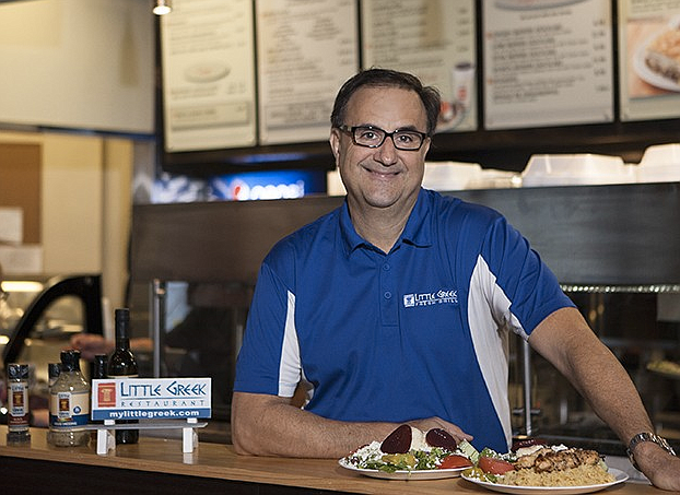 Courtesy. Nick Vojnovic, president and majority partner of Little Greek Franchise Development, tells Coffee Talk that Little Greek Fresh Grill&#39;s Florida locations perform well.