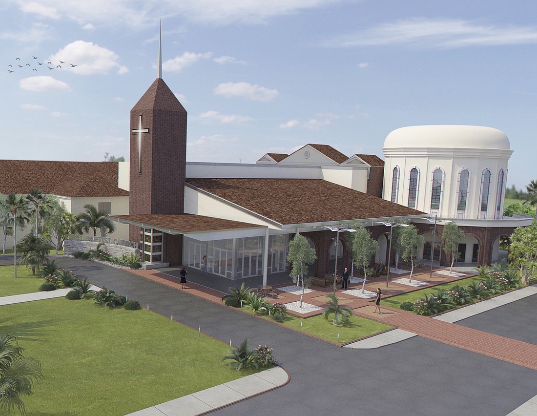 Courtesy. First Baptist Church of Palmetto recently completed a $4 million, 13,365-square-foot welcome center addition and renovation project.Â