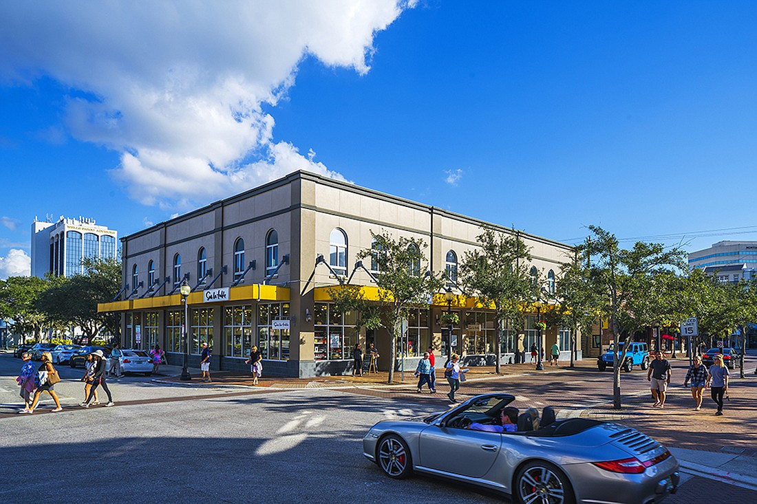 COURTESY RENDERING â€” Isaac Property Co. brought in national retailers to Sarasota&#39;s downtown a decade ago as part of its Pineapple Square project.