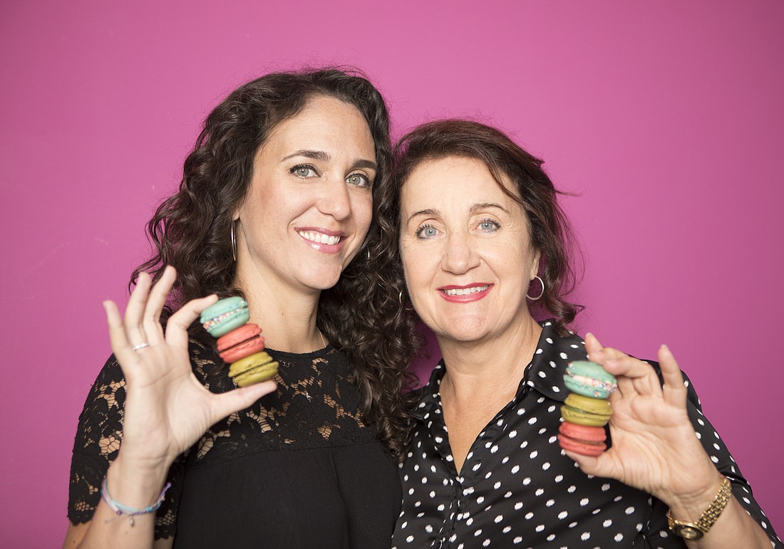 Mark Wemple. Rosalie Guillem and Audrey Guillem-Saba co-founded Sarasota-based Le Macaron in 2009. The business now has 50 franchise locations nationwide.