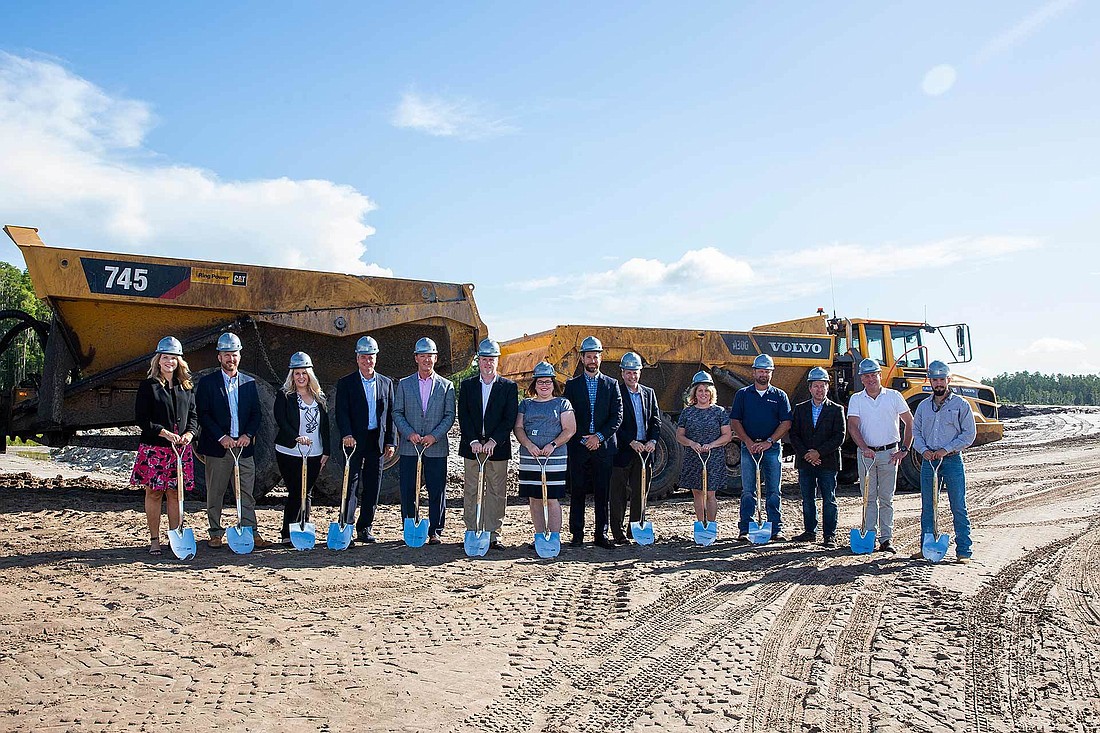 Taylor Morrison executives and local officials broke ground on Esplanade at Wiregrass Ranch on July 24. Courtesy photo.