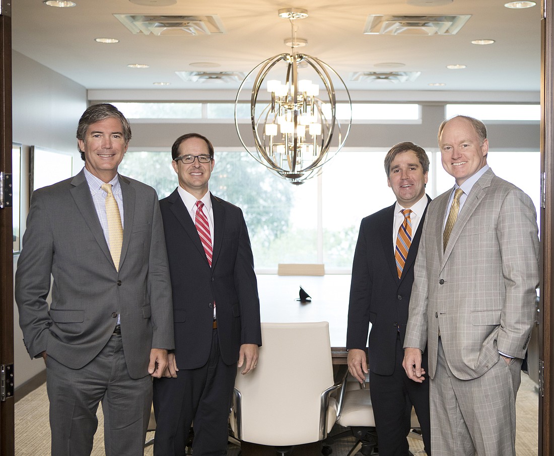 Mark Wemple. AGW Capital Advisors principals, from left: Charlie Hardwick, Jay Annis, P.J. Gardner and Paul Whiting Jr.