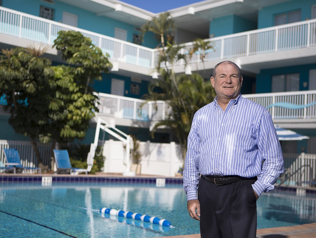 Mark Wemple. Clyde Smith is general manager of the recently renovated Bilmar Beach Resort in Treasure Island.