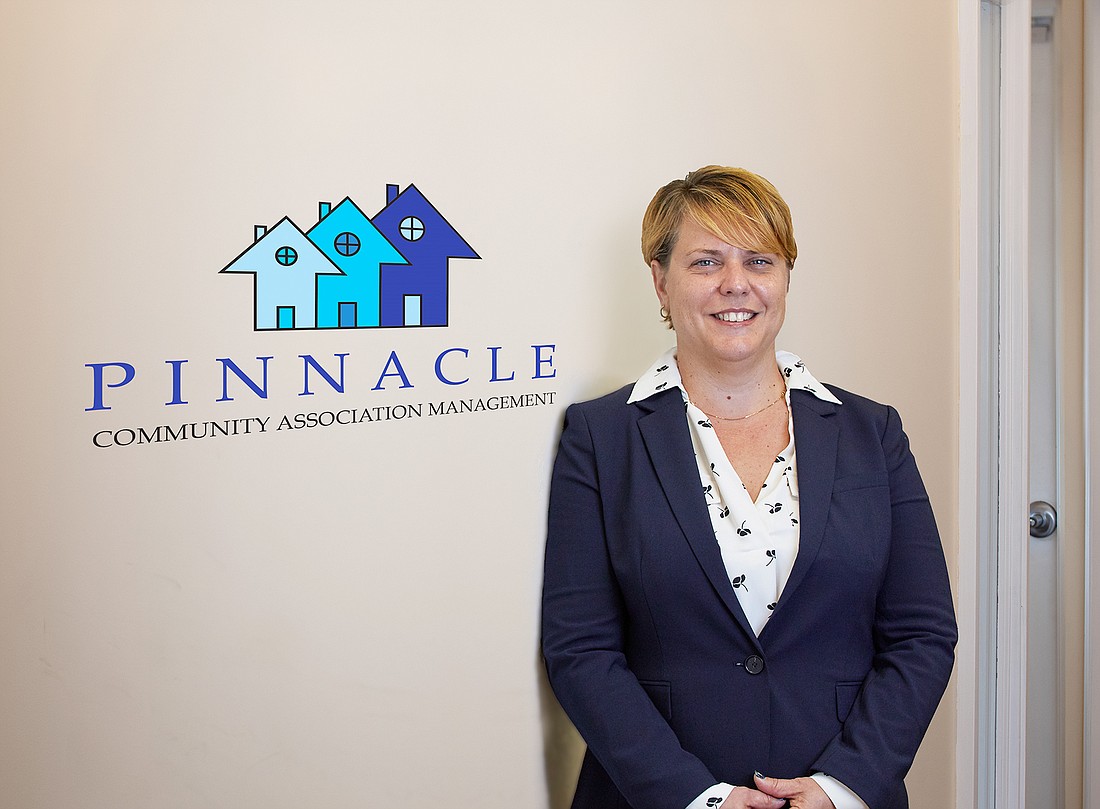 Courtesy. Pinnacle Community Association Management has promotedÂ Heather Hamilton to president.Â