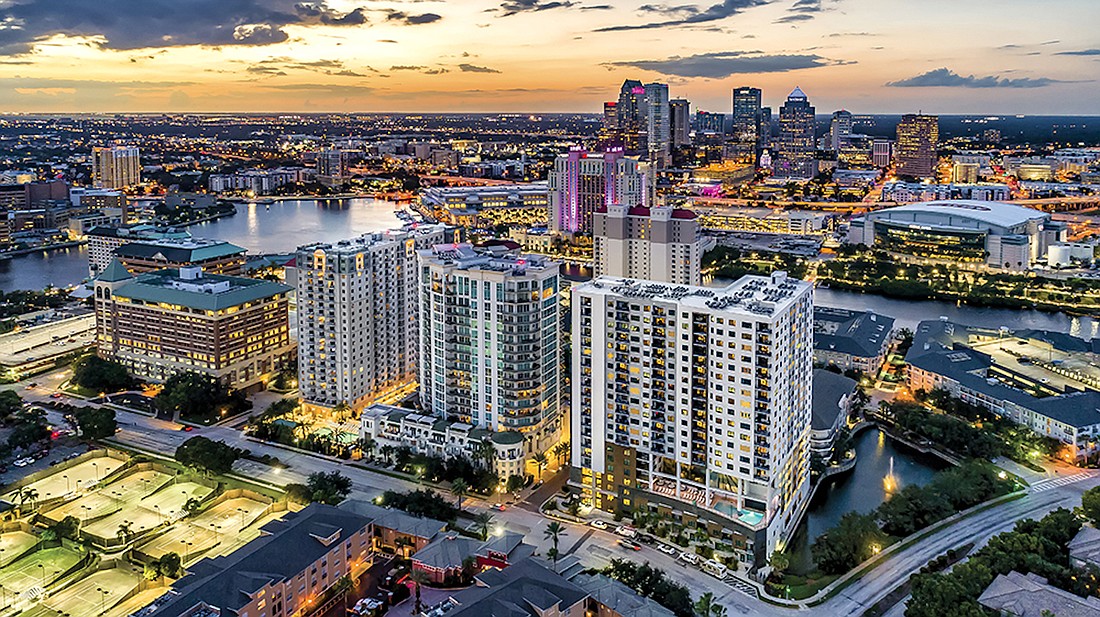 COURTESY PHOTO â€” Northwestern Mutual acquired 500 Harbour Island for $103 million, one of a pair of major apartment trades to take place this month in downtown Tampa.
