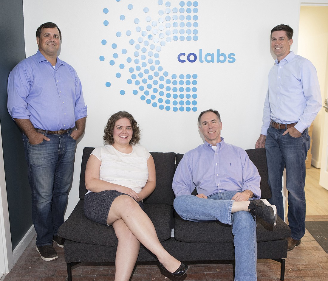 Mark Wemple. The CoLabs executive team. From left: CEO David Hull, COO Katrina Itle, chief architect Marc Miller and Executive Vice President John Wagner.