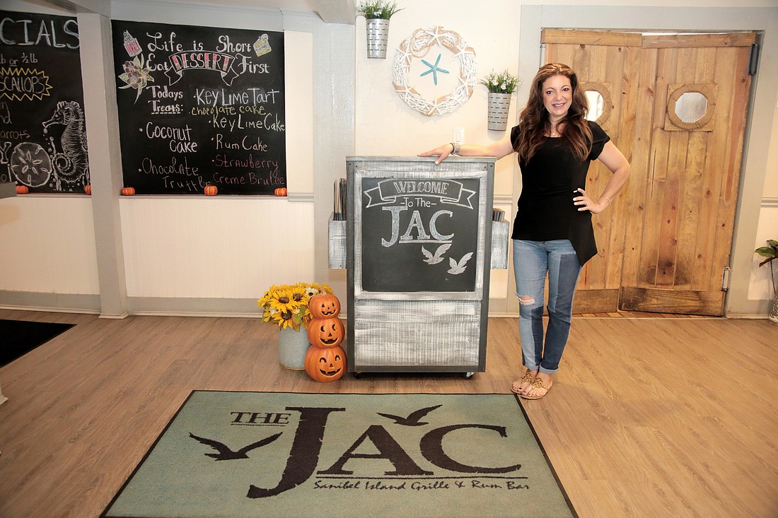 Stefania Pifferi. Eve AlvesÂ opened the Jac Sanibel Island Bar & Grille in May 2018.Â Â