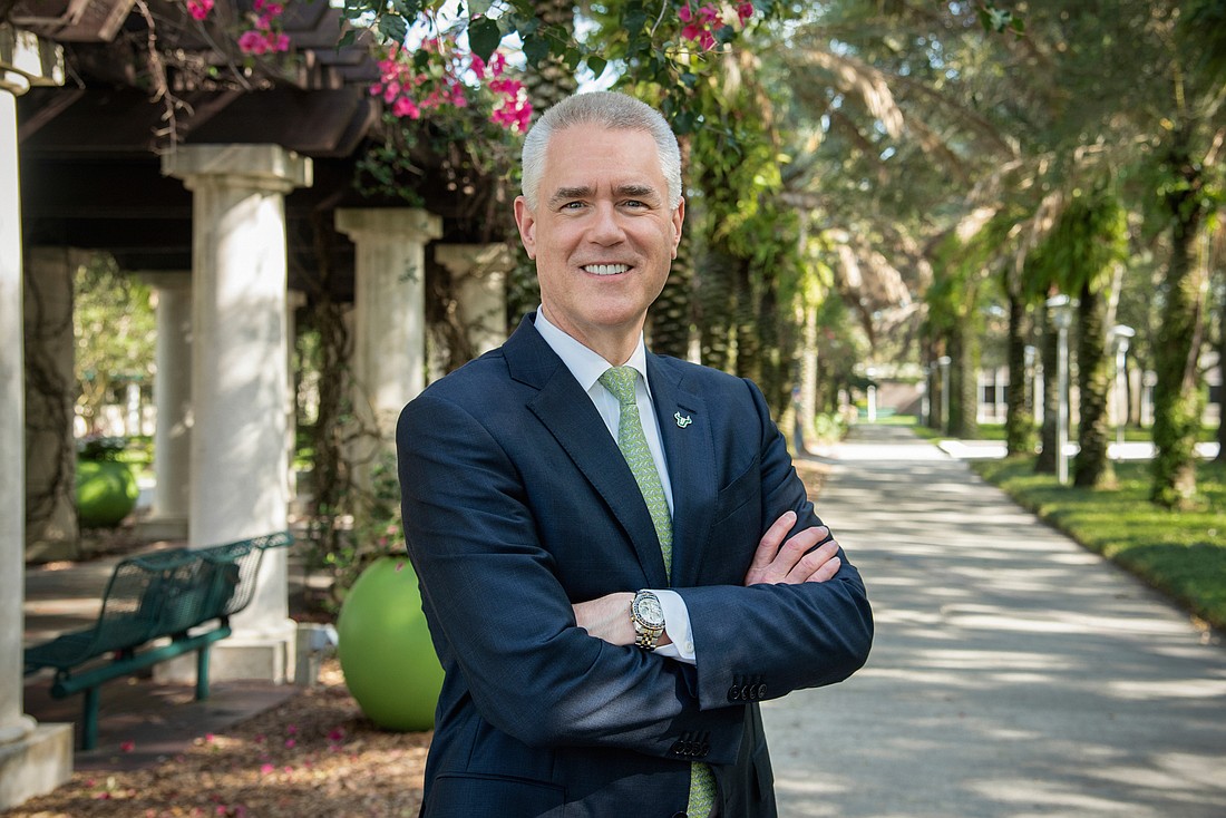 In office less than a year, USF President Steve Currall has already succesfully navigated numerous challenges and says 2020 is poised to be a momentous year for the institution. Courtesy photo.