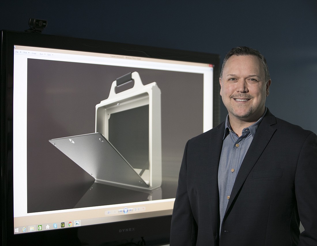 Mark Wemple. HCP Associates Managing Partner Eric Polins has patented a unique new briefcase design.