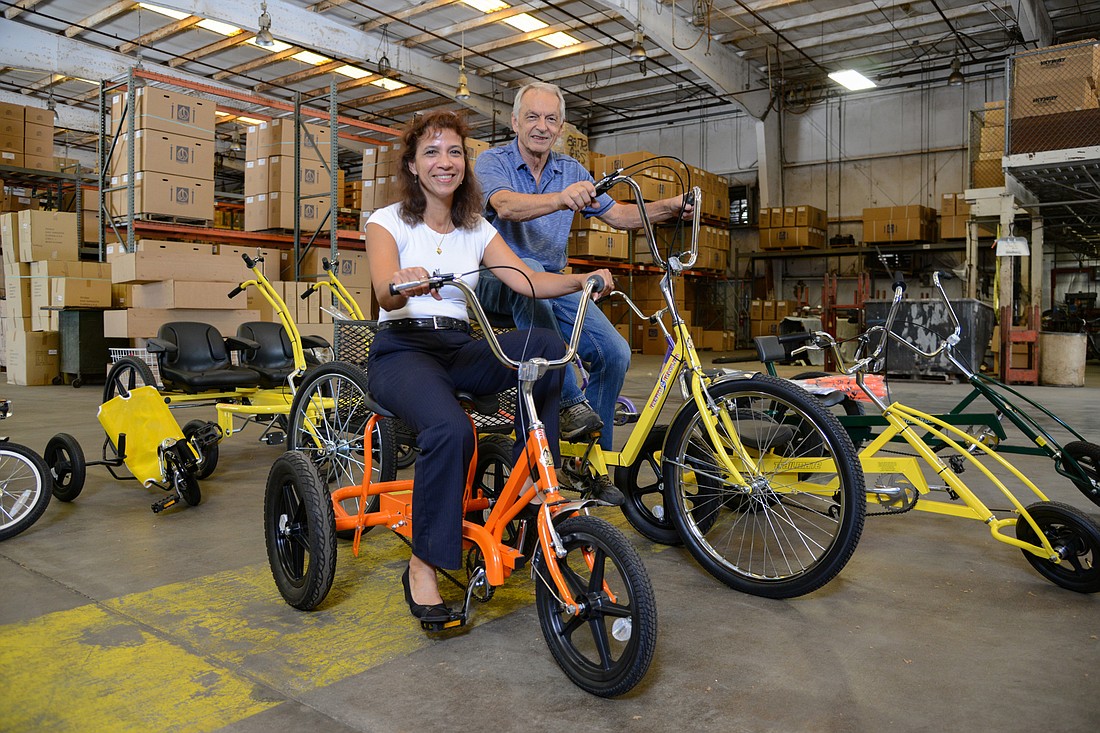 Lori Sax. Wendy Shim, president and majority owner of Trailmate, and Harry Bakker, part owner, say they expect the company&#39;s industrial market to substantially increase.