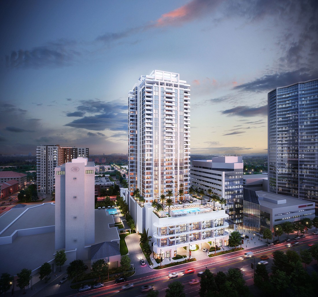 COURTESY RENDERING â€” Kolter Group has unveiled plans for a 35-story condo tower in downtown St. Petersburg. Saltaire is expected to be completed in early 2022.