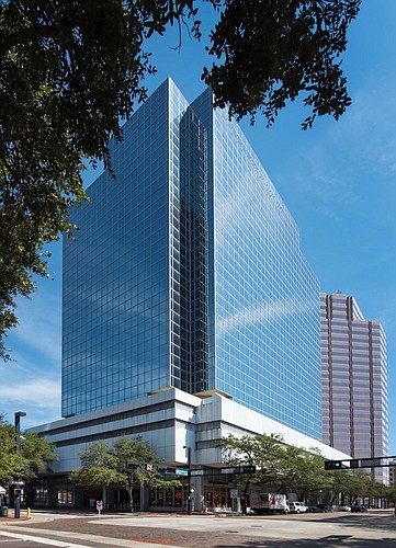 COURTESY PHOTO â€” Parkway Property Investors and Partners Group have teamed up to acquire a handful of Tampa office properties, including the 19-story WeWork Place, at 501 E. Kennedy Blvd.