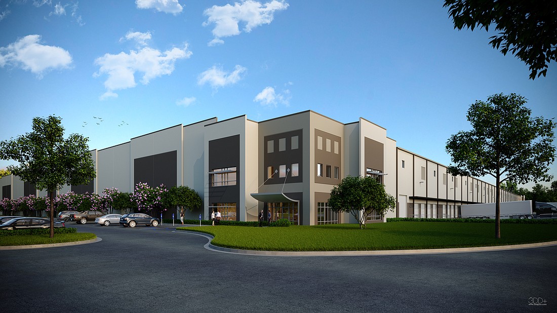 COURTESY RENDERING â€” Red Rock Developments is planning to break ground shortly on a speculative industrial development in Plant City to be called County Line Distribution Center.