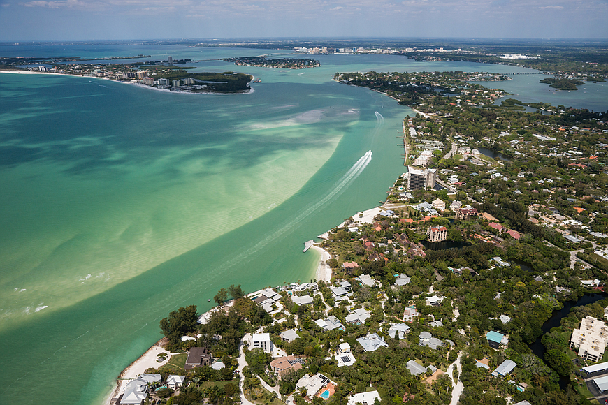File. Aerial picture of Lido Key.