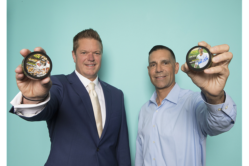 File. Matt Morrow, left, and Brent Agin led TeaZa Energy to a breakthrough year in 2019.