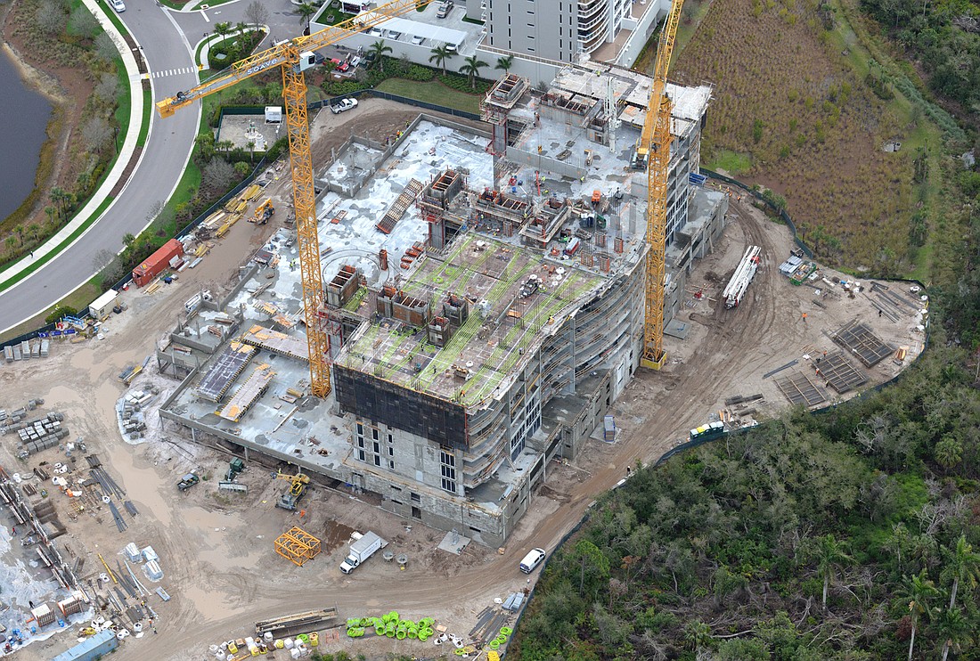 Courtesy. Manhattan Construction Group was ranked No. 1 in the Business Observer&#39;s 2019 Top Contractors issue. The largest project the firm started in 2018 was Kalea Bay Tower 200 in Naples.
