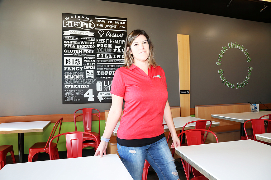 File. Erin Donati bought a Fort Myers Pita Pit franchise in late 2019.