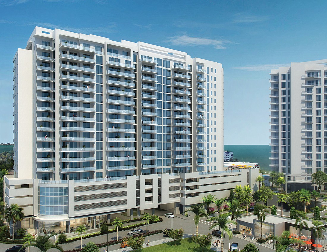 COURTESY PHOTO â€” The Kolter Group&#39;s planned Bayso Sarasota condo tower, slated to be constructed within the 15-acre Sarasota Quay site, will contain 150 upscale residences.