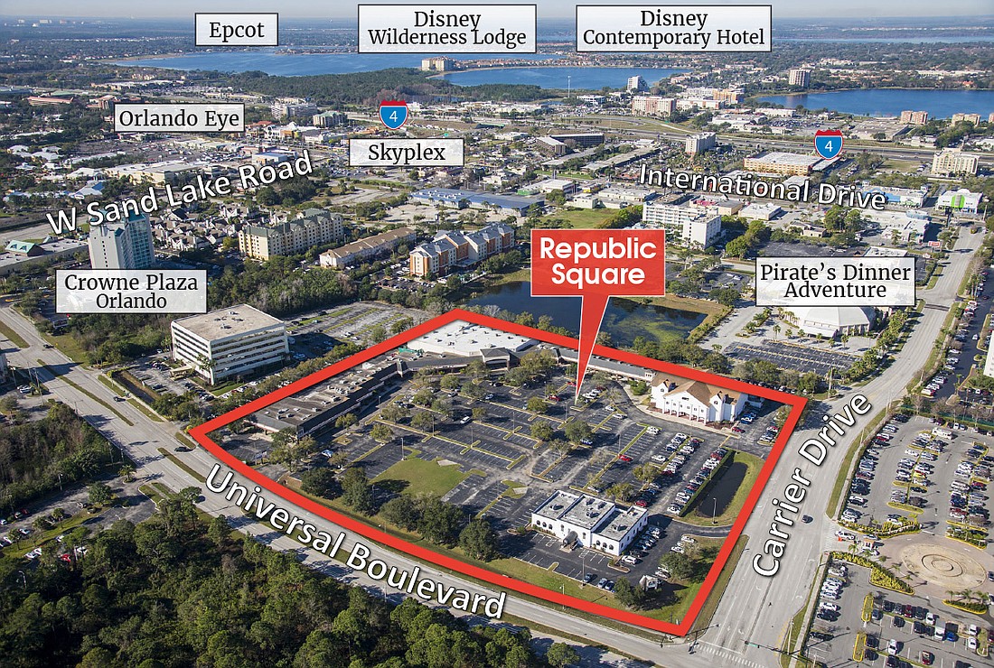 The Tampa office of Ciminelli Real Estate Services facilitated the $11.5 million sale of Republic Square in Orlando, a retail center that&#39;s set for redevelopment as a multifamily housing complex. Courtesy photo.
