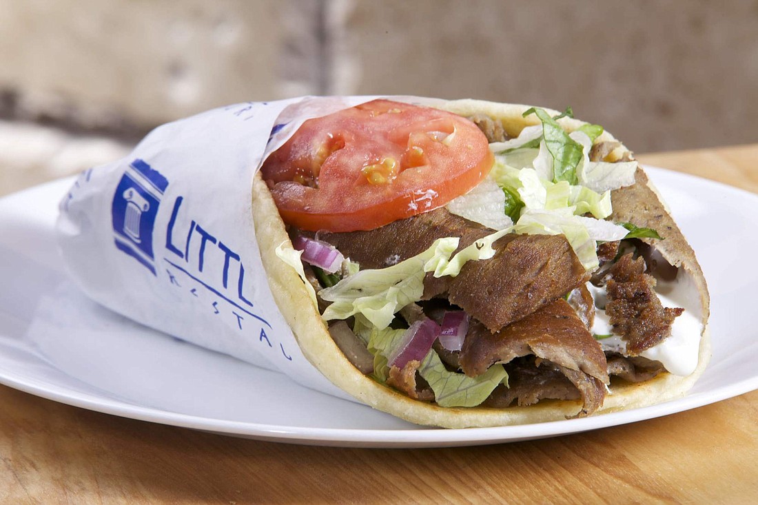 Little Greek Fresh Grill has emphasized its takeout business and pared down its menu to only the most popular items, like beef gyros, to weather the coronavirus storm. Courtesy photo.