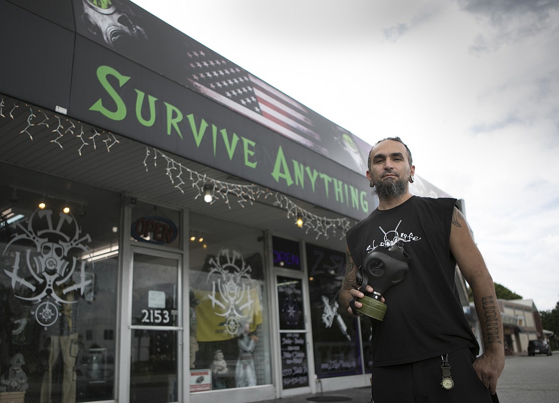 File. As COVID-19 concerns have gripped the world, Mike Crea&#39;s Survive Anything store in Sarasota has seen customers come in to buy a range of survival items, from dehydrated food to medical supplies.