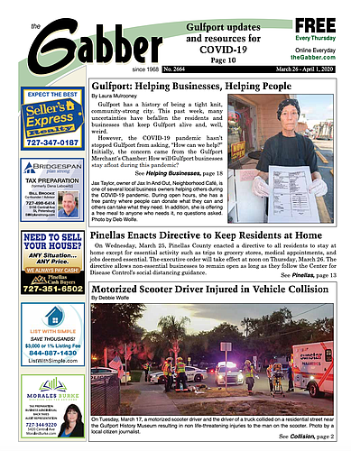 The Gabber, a weekly paper serving Gulfport since 1968, has shuttered because of the COVID-19 economic crisis. Courtesy photo.