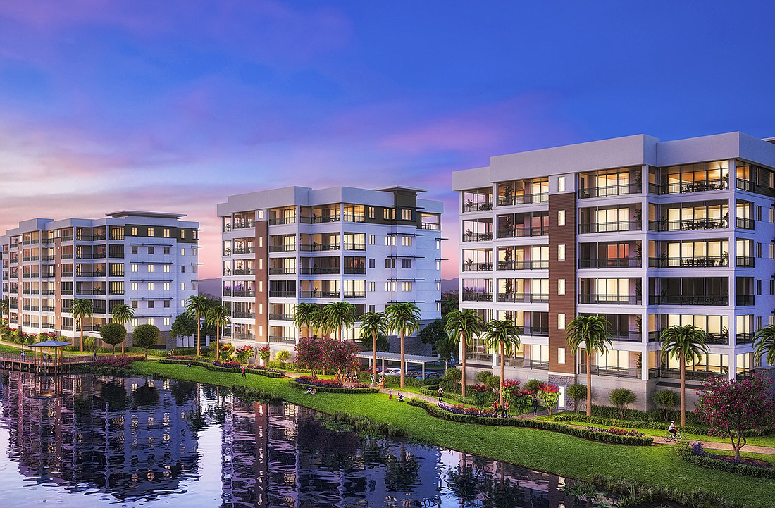 COURTESY RENDERING -- Moorings Park acquired the first phase of its Grande Lake community in Naples from joint venture partner London Bay Development for $80.3 million.