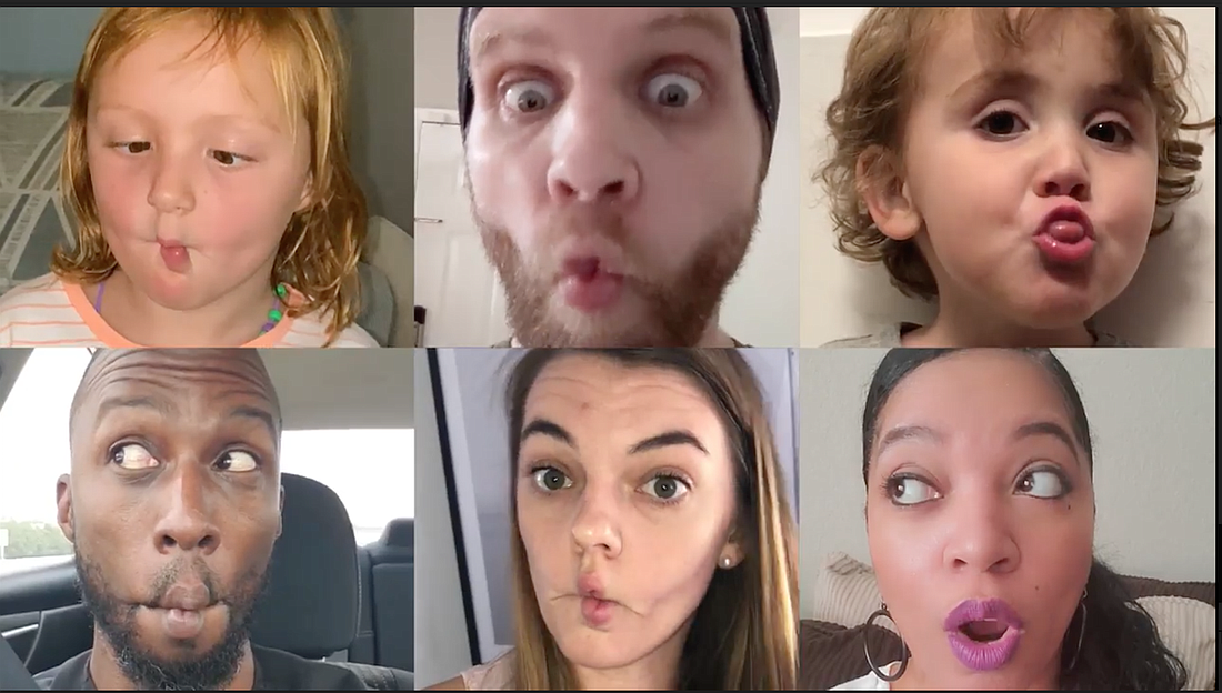 Courtesy. Dunn & Co.&#39;s post-COVID reopening video for the Florida Aquarium features local celebrities and members of the public making their best "fish faces."