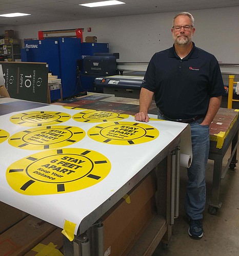 Courtesy. Creative Sign Designs President and CEO Jamie Harden says businesses should harness the power of signage to convey empathy and other cultural, emotional messages as well as more practical messages.
