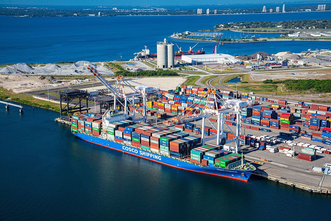 Courtesy. Port Tampa Bay has received a $19.8 million grant from the U.S. Department of Transportation that will be used to complete an intermodal berth project.