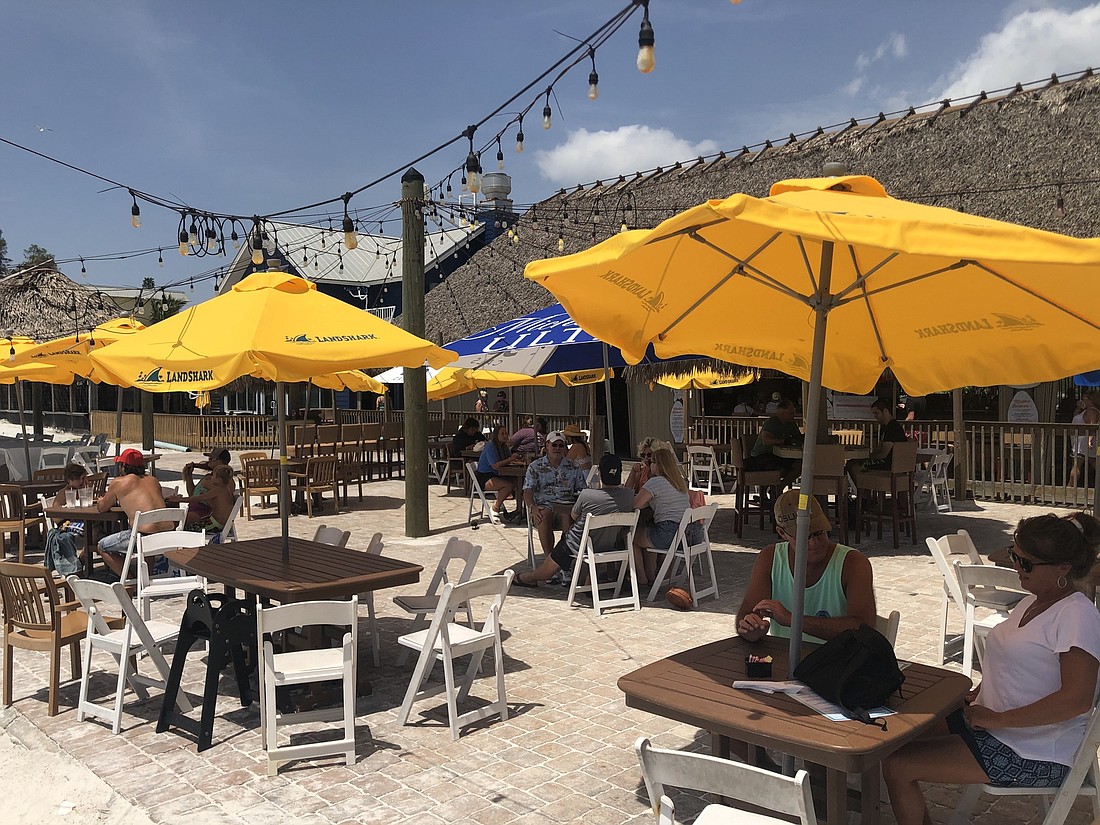 COURTESY PHOTO -- Gulf Coast restaurants , such as the Gulf Drive Cafe on Holmes Beach, remain cautiously optimistic that pent-up demand will fuel future sales.