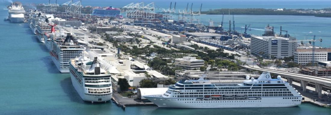 Courtesy. With the cruise ship industry sidelined, the economic activity generated by Florida&#39;s ports stands to decrease by $23 billion in 2020.