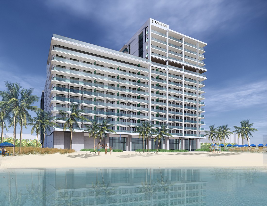 Courtesy. A rendering of the J.W. Marriott Clearwater Beach.