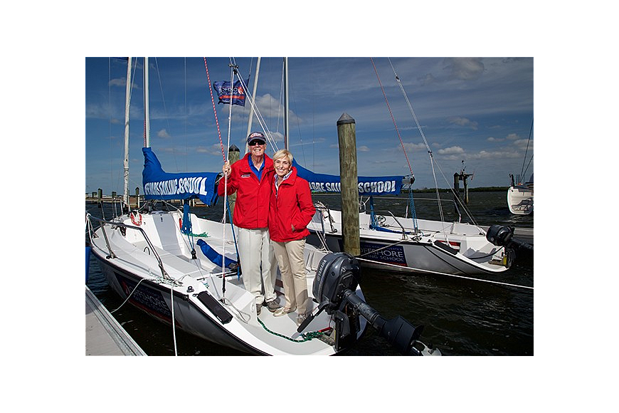 Courtesy. Steve and Doris Colgate have operated Offshore Sailing School for decades.