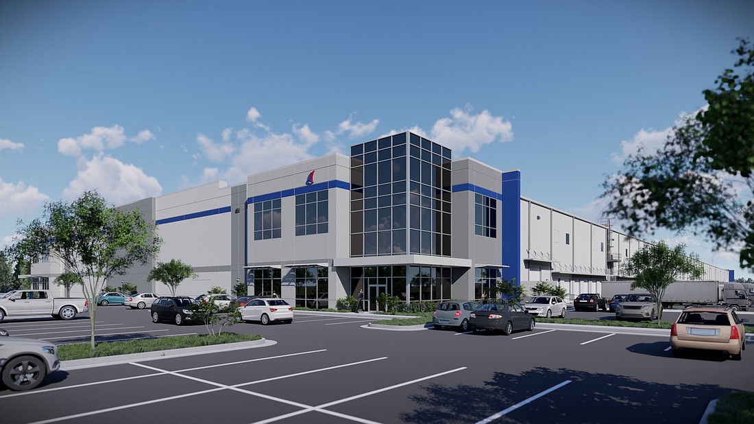 COURTESY RENDERING -- Xebec Realty Co. has unveiled plans for a 403,000-square-foot speculative industrial development in Lakeland, slated for delivery next April.