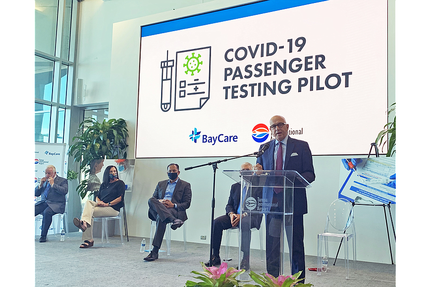 Courtesy. In what it says is the first initiative of its kind in the country, Tampa International Airport has launched a program that will provide COVID-19 tests for arriving and departing passengers.