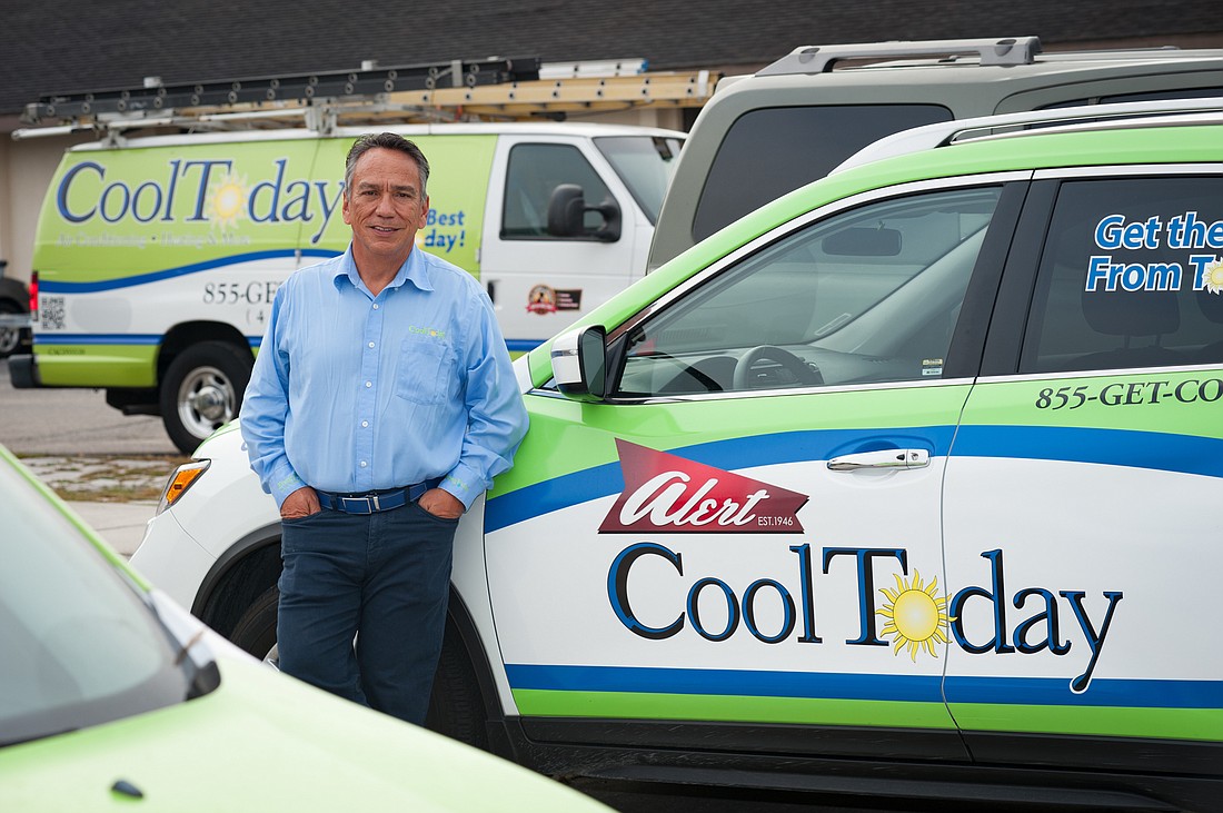 File. Jaime DiDomenico, president of CoolToday/PlumbingToday, says Sarasota-based CoolToday started experiencing the AC equipment shortage in early July.