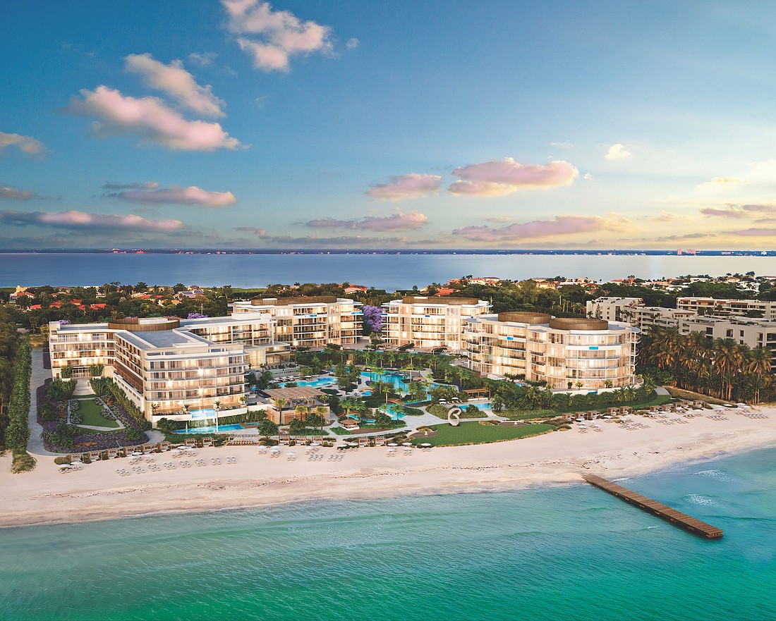 COURTESY RENDERING â€” The planned St. Regis Resort & Spa on Longboat Key will offer 69 residential units priced at $2 million and above.