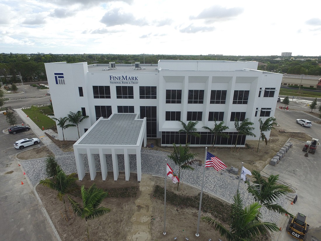 Fort Myers-based Stevens Construction began working on the Finemark Bank & Trust headquarters in Fort Myers in 2019.