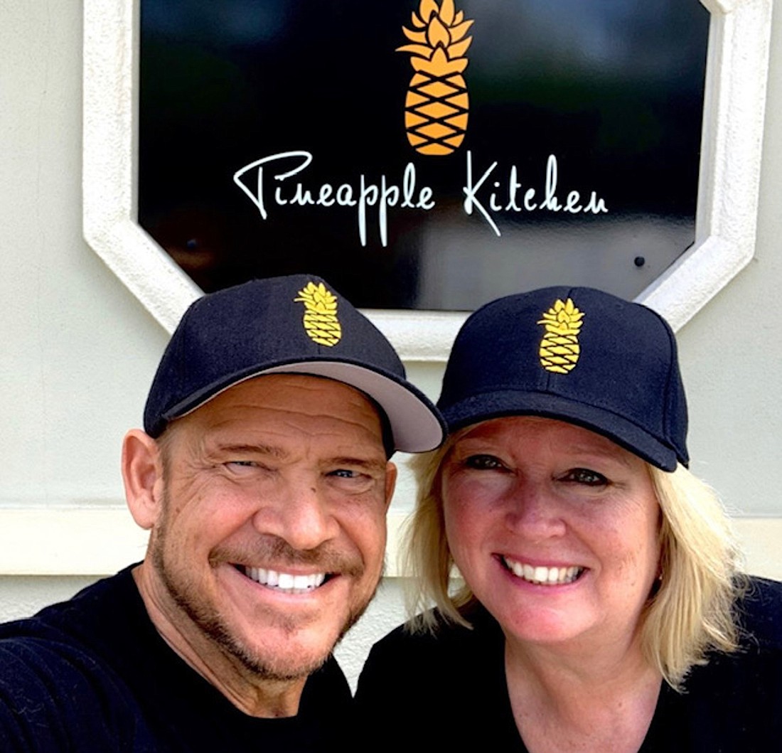 Courtesy. Jenny and Mike Schenk are co-owners of Bradenton-based Pineapple Kitchen, a company that sells appetizers, snacks and dips.