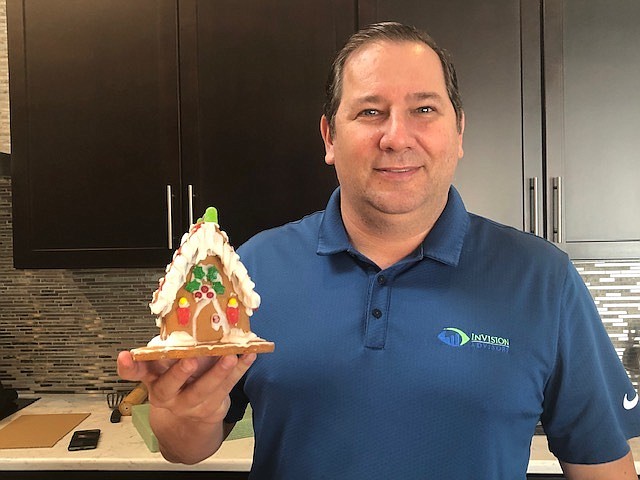 Courtesy. Jonathan Moore, trained architect and president of Tampa-based ownerâ€™s representative, project and bank consulting firm InVision Advisors, is using his experience to make gingerbread creations.