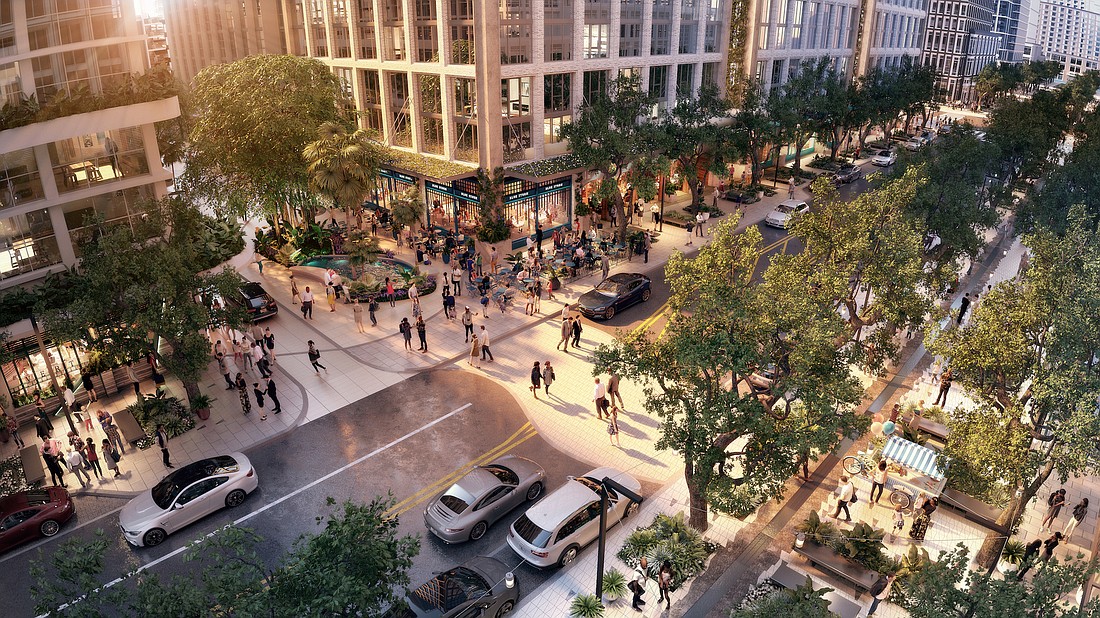 COURTESY RENDERING â€” Water Street Tampa is in the midst of $3 billion worth of development that is transforming downtown Tampa.
