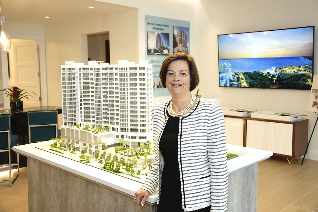 Courtesy. Nancy Arbuckle, director of new homes and condominiums for Sarasota-based real estate firm Michael Saunders & Co., says sheâ€™s seen more activity from buyers in California and Texas.
