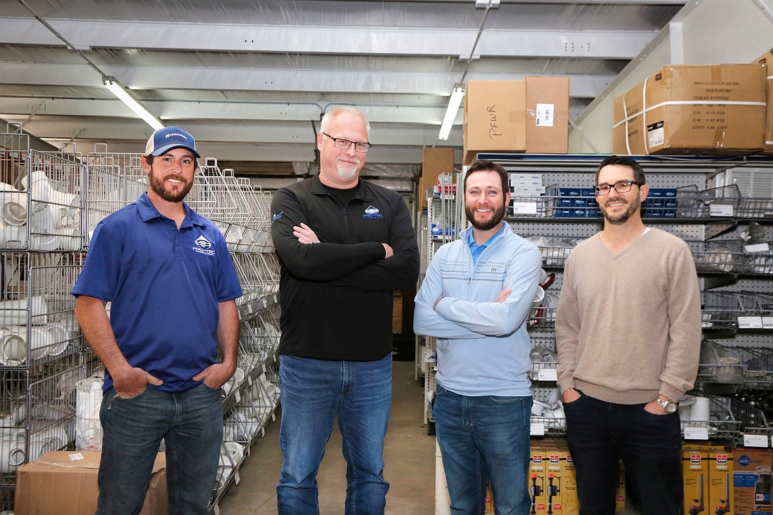 Rick Hume, Brandon Hume, Chad Kocses and Brian Finger recently created a Apprenticeship Program at their company, Naples-based Pro-Tec Plumbing.
