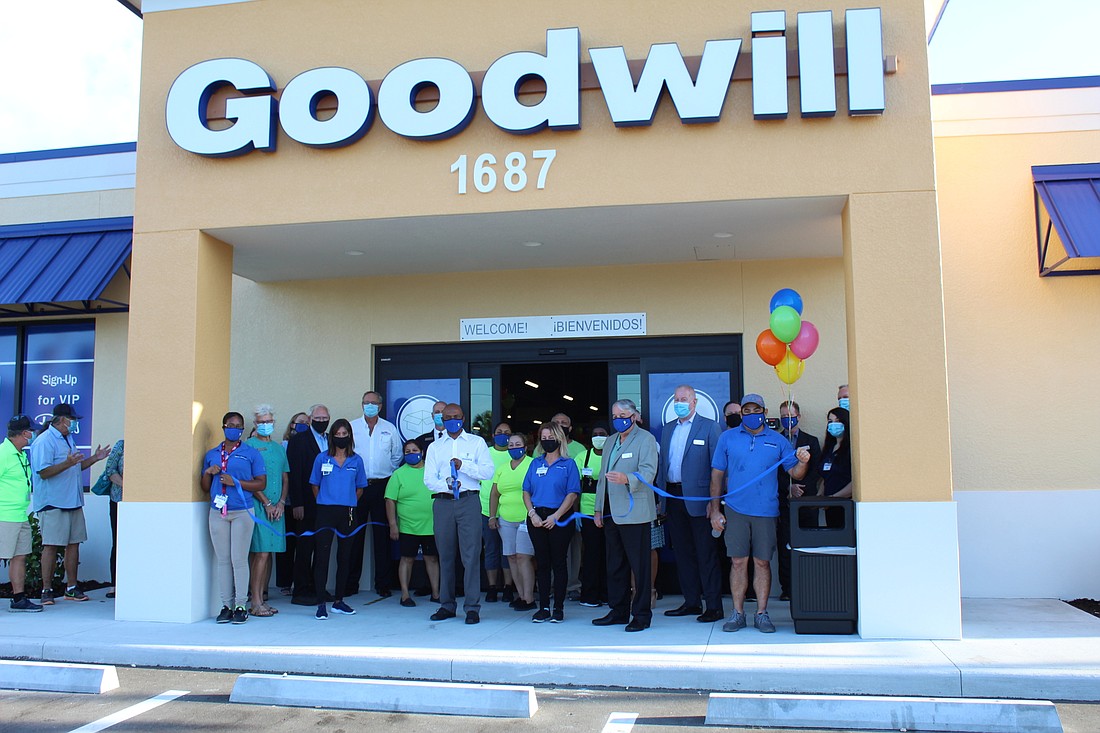 Courtesy. A ribbon-cutting of the Pine Ridge Road Goodwill store in Naples.