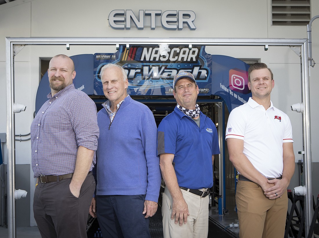 Mark Wemple. The NASCAR Car Wash executive team includes Elliot Anderson, head of legal affairs; Steve Anderson, owner and founder; General Manager Peter Howe; and CFO Emery Anderson. They recently opened their third location.