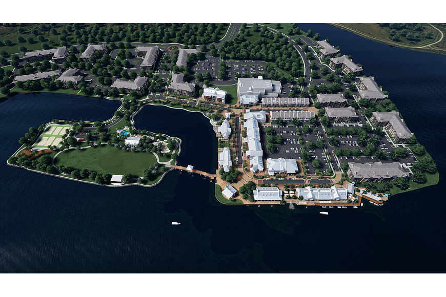 Courtesy. The 36-acre Waterside Place development is set to open late summer of 2021.
