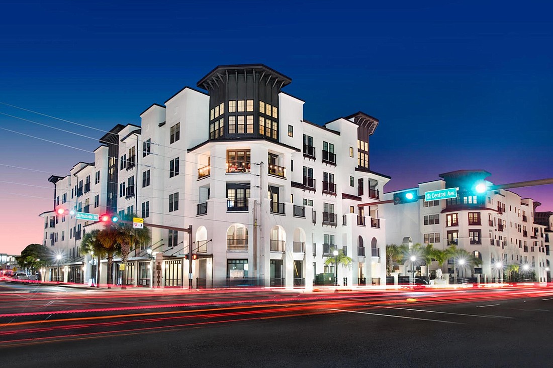 COURTESY PHOTO â€” Snell Properties of Virginia acquired the Arcos Apartments in downtown Sarasota for $80 million earlier this year.