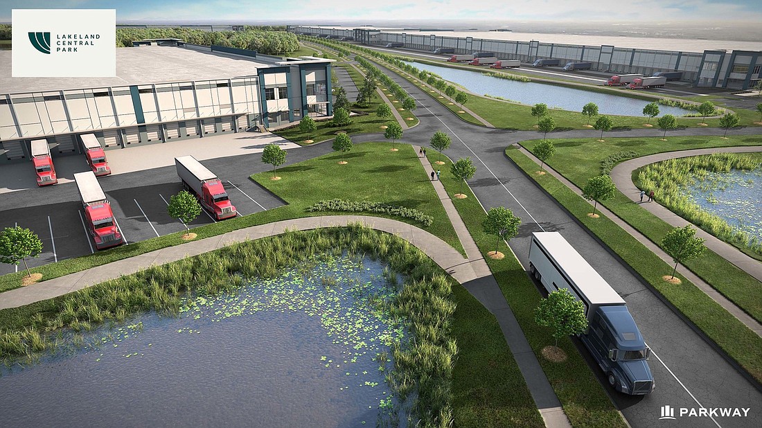COURTESY RENDERING â€”Â Parkway Property Investments, of Orlando, has begun work on Lakeland Central Park, a 740-acre industrial hub slated to contain roughly five million square feet of space at build out.